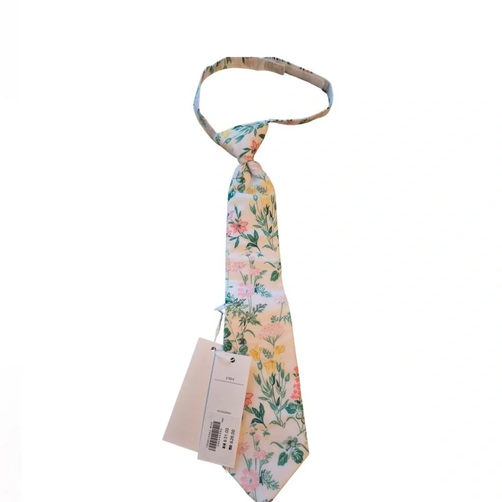 Janie and Jack Boys Floral Print Tie Necktie Adjustable